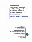 Research paper thumbnail of Performance Assessment Modeling and Sensitivity Analyses of Generic Disposal System Concepts