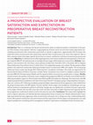 Research paper thumbnail of A Prospective Evaluation of Breast Satisfaction and Expectation in Preoperative Breast Reconstruction Patients