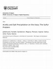 Research paper thumbnail of Acidity and Salt Precipitation on the Vasa; The Sulfur Problem