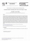 Research paper thumbnail of World Conference on Technology, Innovation and Entrepreneurship Literature Search Consisting of the Areas of Six Sigma's Usage