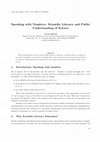 Research paper thumbnail of Speaking with Numbers: Scientific Literacy and Public Understanding of Science