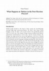 Research paper thumbnail of - Örmeci, Ozan (2023), “What Happens in Türkiye in the Post- Election Process?”, in 2023 Turkish Elections in All Aspects, Berlin: Peter Lang, pp. 191-196 (Chapter 28)