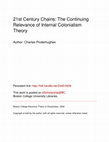 Research paper thumbnail of 21st Century Chains: The Continuing Relevance of Internal Colonialism Theory