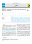 Research paper thumbnail of Differences in picture naming between children with cochlear implants and children with typical hearing