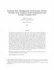 Research paper thumbnail of Exchange rate misalignment and economic growth: evidence from nonlinear panel cointegration and granger causality tests