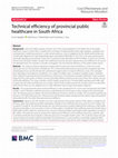 Research paper thumbnail of Technical efficiency of provincial public healthcare in South Africa