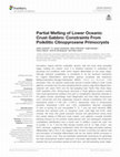 Research paper thumbnail of Partial Melting of Lower Oceanic Crust Gabbro: Constraints From Poikilitic Clinopyroxene Primocrysts