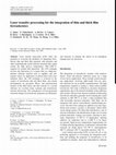 Research paper thumbnail of Laser transfer processing for the integration of thin and thick film ferroelectrics