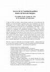 Research paper thumbnail of Acerca de la Constitución política dentro del derecho burgués