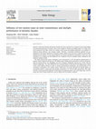 Research paper thumbnail of Influence of two motion types on solar transmittance and daylight performance of dynamic façades