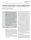 Research paper thumbnail of Association between vitamin D levels and alopecia areata