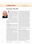 Research paper thumbnail of Jim Thomas, 1946-2010