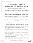 Research paper thumbnail of 7. CARACTERIZACIÓN DE LOS PROYECTOS DE VIDA DE LOS ESTUDIANTES DE EDUCACIÓN MEDIA EN UNA INSTITUCIÓN EDUCATIVA CON DIVERSIDAD ÉTNICA CHARACTERIZATION OF THE LIFE PROJECTS OF MIDDLE SCHOOL STUDENTS IN AN ETHNICALLY DIVERSE EDUCATIONAL INSTITUTION