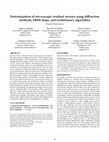 Research paper thumbnail of Determination of microscopic residual stresses using diffraction methods, EBSD maps, and evolutionary algorithms