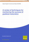 Research paper thumbnail of A Review of techniques for monitoring the success of peatland restoration