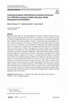 Research paper thumbnail of Predicting Academic Staffs Behaviour Intention and Actual Use of Blended Learning in Higher Education: Model Development and Validation