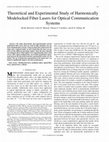 Research paper thumbnail of Theoretical and experimental study of harmonically modelocked fiber lasers for optical communication systems