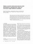 Research paper thumbnail of Gallium arsenide metal–semiconductor–metal photodiodes as optoelectronic mixers for microwave single–sideband modulation