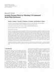 Research paper thumbnail of Acoustic Pressure Waves in Vibrating 3-D Laminated Beam-Plate Enclosures