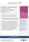 Research paper thumbnail of Gibbons, A. and King, E. (eds) (2023) Reading the Contemporary Author: Narrative, Authority, Fictionality, Lincoln, NE; London: University of Nebraska Press.