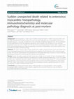 Research paper thumbnail of Sudden unexpected death related to enterovirus myocarditis: histopathology, immunohistochemistry and molecular pathology diagnosis at post-mortem