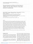 Research paper thumbnail of Neuropsychological and behavioral functioning in children with and without obstructive sleep apnea referred for tonsillectomy