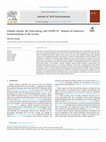 Research paper thumbnail of Climate change, the Arab spring, and COVID-19 - Impacts on landcover transformations in the Levant