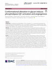 Research paper thumbnail of Conformational alteration in glycan induces phospholipase Cβ1 activation and angiogenesis