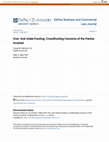 Research paper thumbnail of Over- And Under-Funding: Crowdfunding Concerns of the Parties Involved