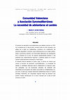 Research paper thumbnail of Comunidad Valenciana y Asociación Euromediterránea: La necesidad de adelantarse al cambio