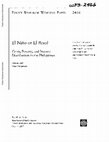 Research paper thumbnail of El Niño or El Peso? Crisis, Poverty, and Income Distribution in the Philippines