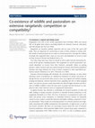 Research paper thumbnail of Co-existence of wildlife and pastoralism on extensive rangelands: competition or compatibility