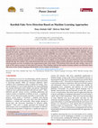 Research paper thumbnail of Kurdish Fake News Detection Based on Machine Learning Approaches