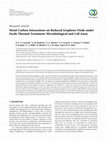 Research paper thumbnail of Metal-Carbon Interactions on Reduced Graphene Oxide under Facile Thermal Treatment: Microbiological and Cell Assay