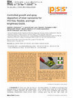 Research paper thumbnail of Controlled growth and spray deposition of silver nanowires for ITO-free, flexible, and high brightness OLEDs