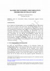 Research paper thumbnail of DAS ERKLÄRUNGSMODELL DER NORMATIVEN THEORIE DER ZENTRALEN ORTE 1