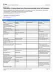 Research paper thumbnail of Fabrication of Carbon-Based Ionic Electromechanically Active Soft Actuators