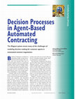 Research paper thumbnail of Decision Processes in Agent-Based Contracting