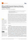 Research paper thumbnail of Effects of DARSI Intervention Program on Adolescents’ Perceptions of Love, Tolerance toward Abuse and Dating Violence Perpetration