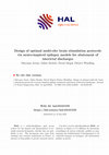 Research paper thumbnail of Design of optimal multi-site brain stimulation protocols via neuro-inspired epilepsy models for abatement of interictal discharges