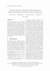 Research paper thumbnail of Measuring Diversity of Research by Extracting Latent Themes from Bipartite Networks of Papers and References