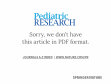 Research paper thumbnail of Evaluation of Preterm Infant Adrenal Response with Illness Acuity and Neonatal Chronic Lung Disease. † 1440