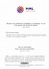 Research paper thumbnail of Former à la traduction scientifique et technique : le cas d’un projet réel de fin de Master