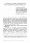 Research paper thumbnail of O MINISTÉRIO PÚBLICO E SEU POSICIONAMENTO EM FRENTE AOS PODERES DO ESTADO: UMA ANÁLISE SOB A ÓTICA DO DIREITO CONSTITUCIONAL COMPARADO