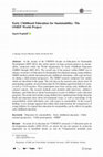 Research paper thumbnail of Early Childhood Education for sustainability: Recommendations for development