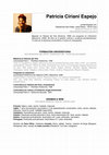 Research paper thumbnail of Patricia Ciriani Curriculum Vitae