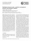 Research paper thumbnail of Distribution of meteoric smoke – sensitivity to microphysical properties and atmospheric conditions