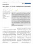 Research paper thumbnail of Blends of linear and peroxide‐modified branched polylactide for extrusion coating