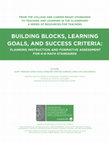 Research paper thumbnail of Building Blocks, Learning Goals, and Success Criteria: Planning Instruction and Formative Assessment for K-8 Math Standards. From the College and Career Ready Standards to Teaching and Learning in the Classroom: A Series of Resources for Teachers