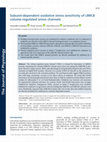 Research paper thumbnail of Subunit-dependent oxidative stress sensitivity of LRRC8 volume-regulated anion channels